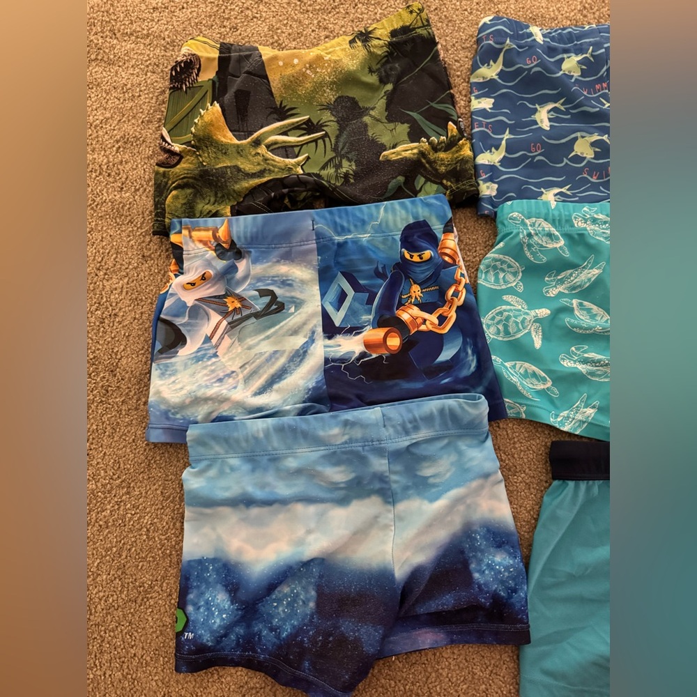 (8) Pairs H&M boys euro shortie swim trunks - Picture 5 of 8